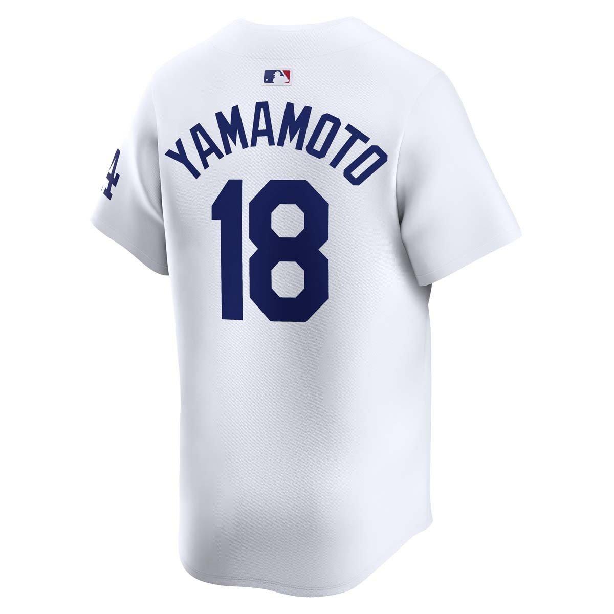 Nike Yoshinobu Yamamoto Dodgers Jersey – Black/Gold – English Or Japanese #18