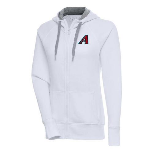 Antigua Women's Arizona Diamondbacks Chest Logo Victory Full Zip Hoodie - Primary Image