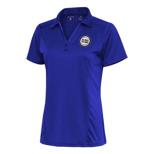 Antigua Women's Detroit Pistons Chest Logo Tribute Polo - Primary Image