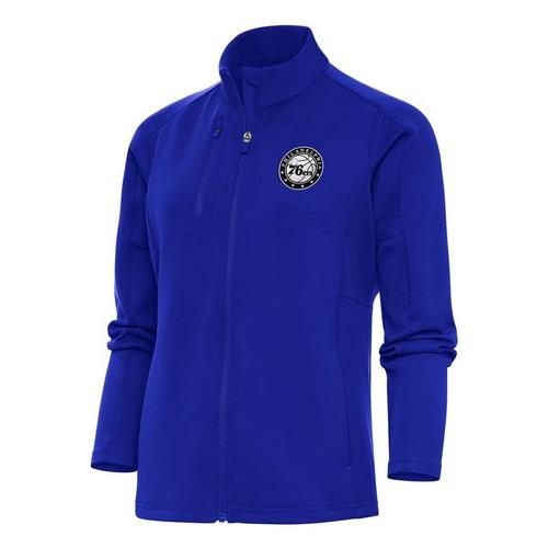 Antigua Women's Philadelphia 76ers Chest Logo Generation Full Zip Jacket - Primary Image