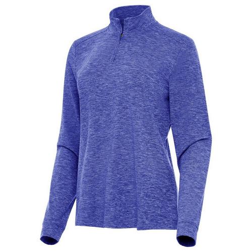 Women's Antigua Mentor Long Sleeve Mock Neck 1/4 Zip,Polo - Primary Image