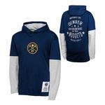 Genuine Stuff Kids' Denver Nuggets Small Ball Long Sleeve T-Shirt - Thumbnail 1 of 3