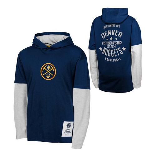 Genuine Stuff Kids' Denver Nuggets Small Ball Long Sleeve T-Shirt - Primary Image