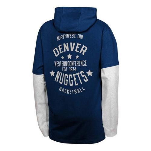 Genuine Stuff Kids' Denver Nuggets Small Ball Long Sleeve T-Shirt - Primary Image