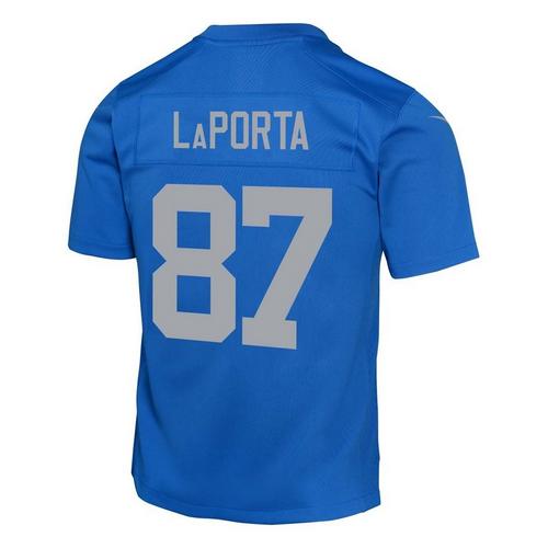 Nike Kids' Detroit Lions Sam LaPorta #87 Alternate Blue Jersey - Primary Image