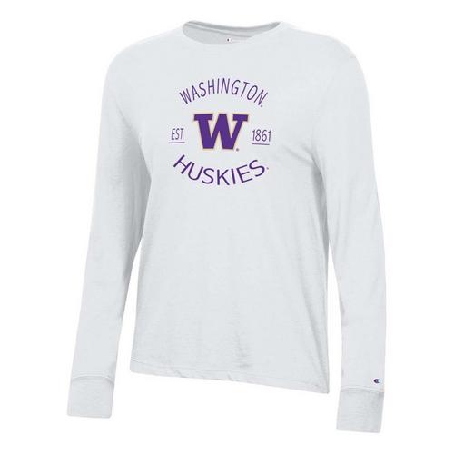 Champion Women's Washington Huskies Vanessa Long Sleeve T-Shirt - Primary Image