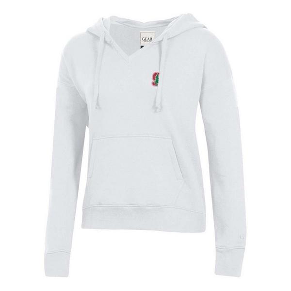 Stanford Cardinal Gear For Sports Women's Hoodie Medium White