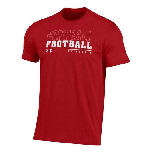 Under Armour Wisconsin Badgers Sideline Football T-Shirt - Primary Image
