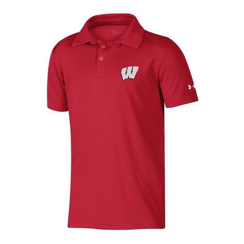 Under Armour Kids' Wisconsin Badgers Boop Polo - Primary Image