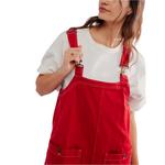 Women's Free People Overall Smock Square Neck Shift Dress - Thumbnail 4 of 4