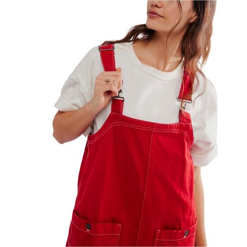 Women's Free People Overall Smock Square Neck Shift Dress - Primary Image