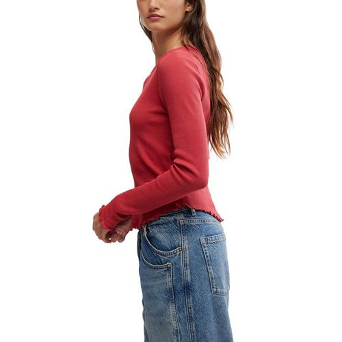 Women's Free People Easy Does It Long Sleeve T-Shirt - Primary Image