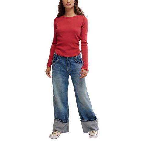 Women's Free People Easy Does It Long Sleeve T-Shirt - Primary Image