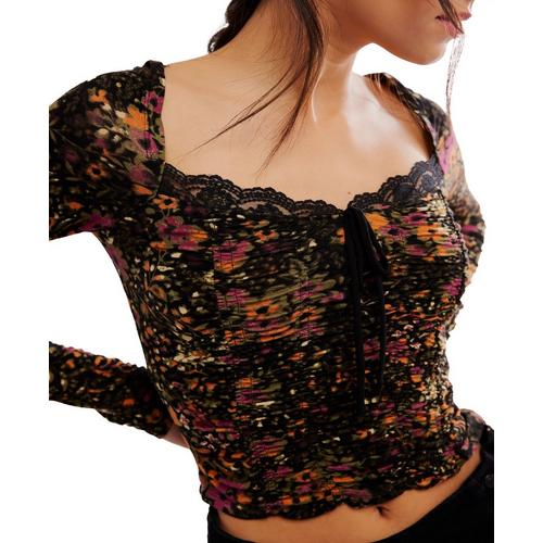 Women's Free People Layer It On Me Long Sleeve Square Neck Shirt - Primary Image