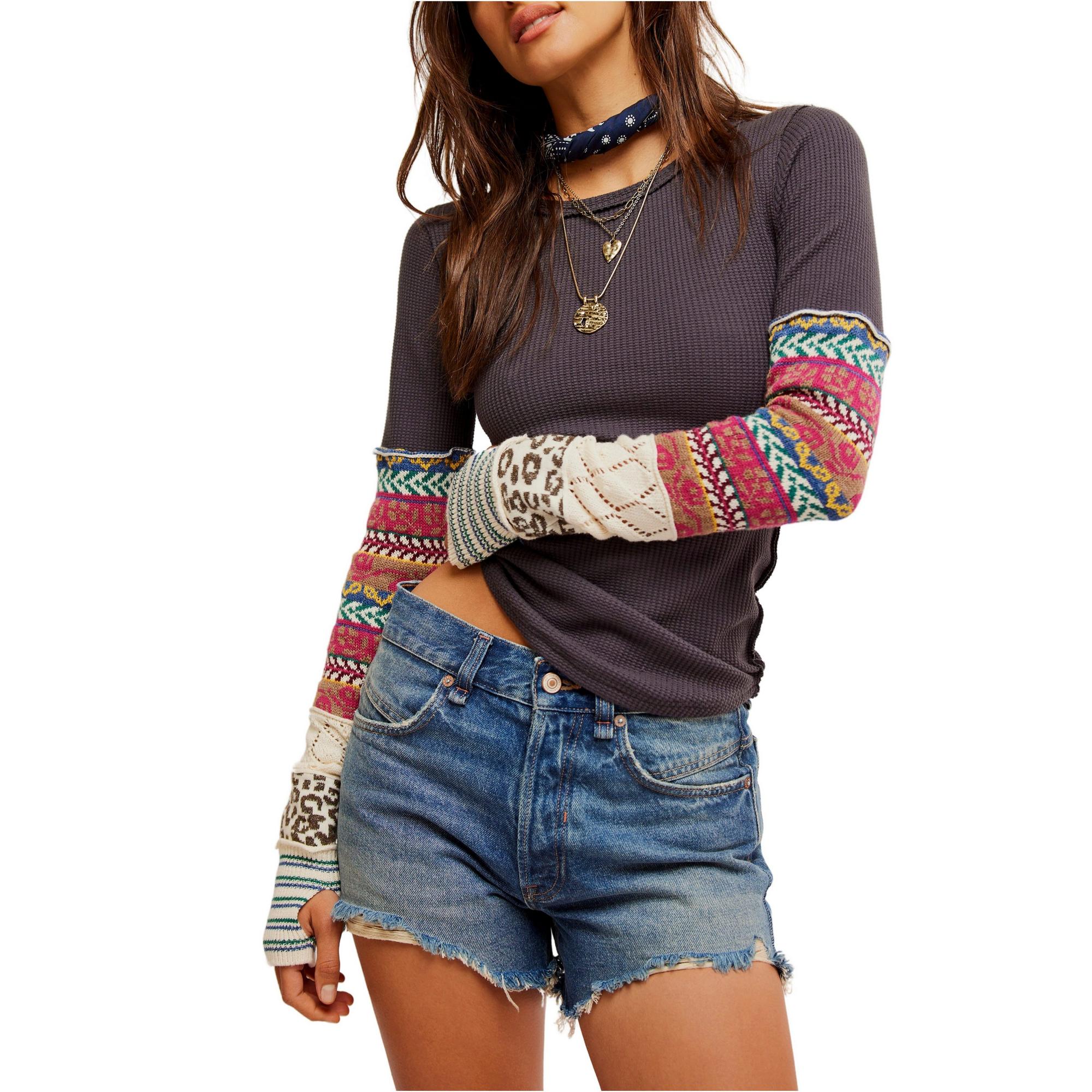 Women's Free People All In Cuff Long Sleeve Shirt