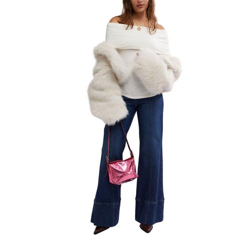 Women's Free People Iris Layering Long Sleeve Off the Shoulder Shirt - Primary Image