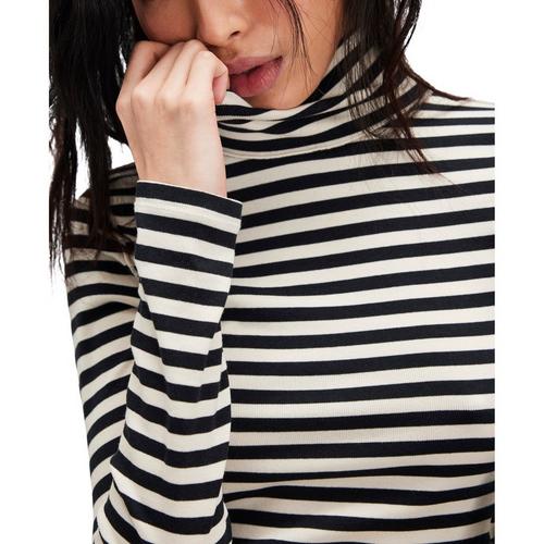 Women's Free People We The Free Good Good Stripe Long Sleeve Turtleneck Shirt - Primary Image