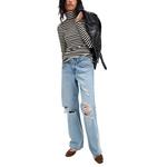 Women's Free People We The Free Good Good Stripe Long Sleeve Turtleneck Shirt - Thumbnail 4 of 4