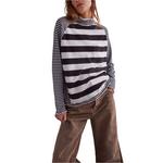 Women's Free People Punk Playful Long Sleeve Mock Neck Shirt - Thumbnail 1 of 3