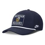 Nike Michigan Wolverines Rise Rope Stretch Fit Hat - Thumbnail 1 of 4