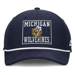 Nike Michigan Wolverines Rise Rope Stretch Fit Hat - Thumbnail 2 of 4