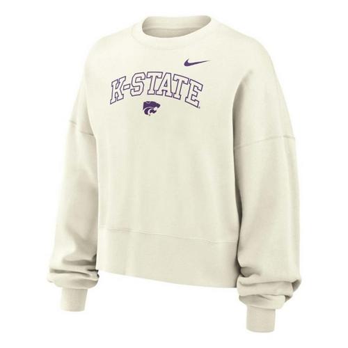 Nike Girls' Kansas State Wildcats Boxy Club Crew - Primary Image