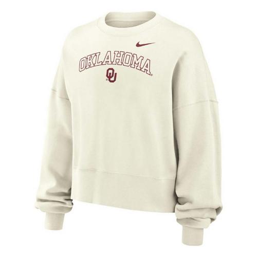 Nike Girls' Oklahoma Sooners Boxy Club Crew - Primary Image