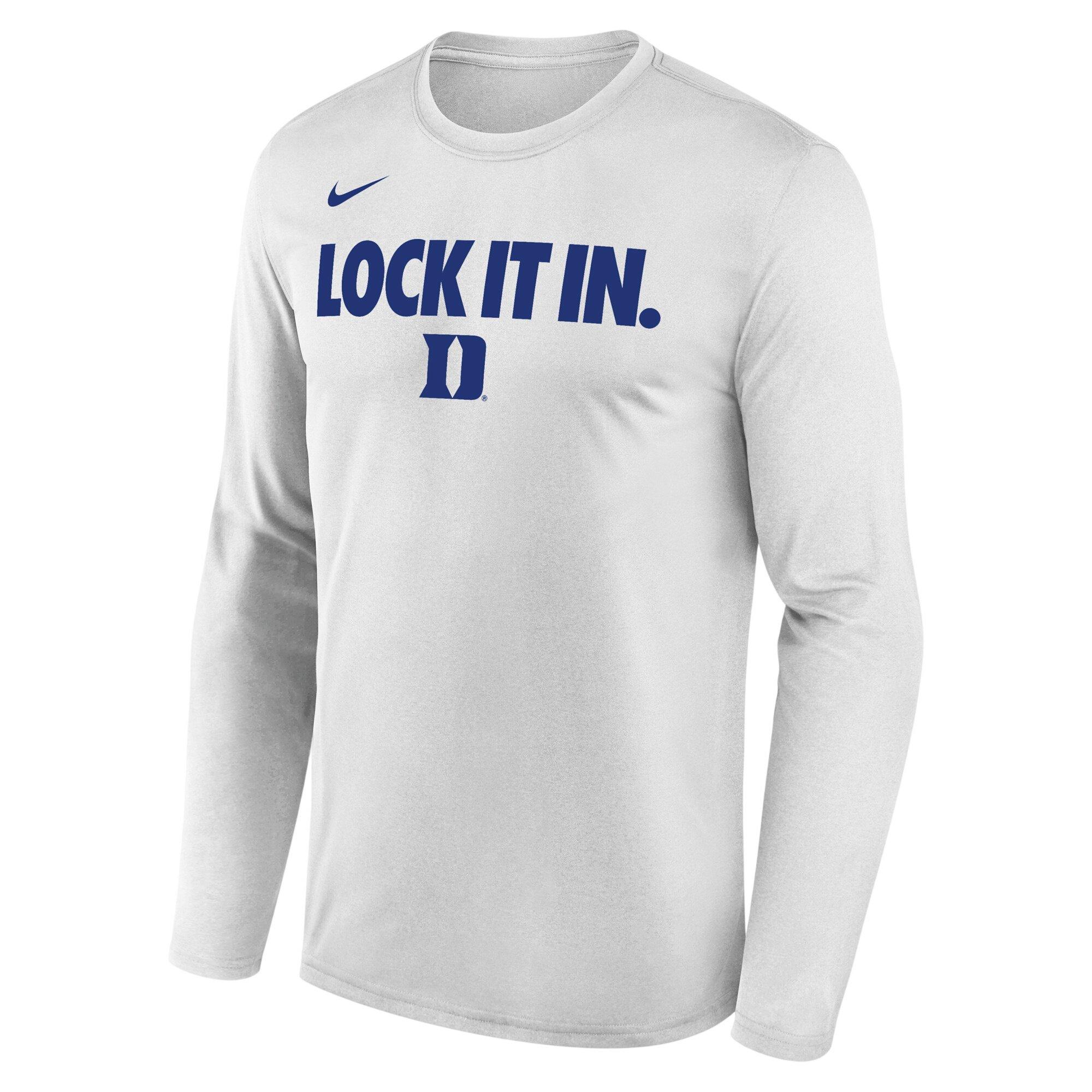 Nike Duke Blue Devils Lock In Bench Long Sleeve T-Shirt