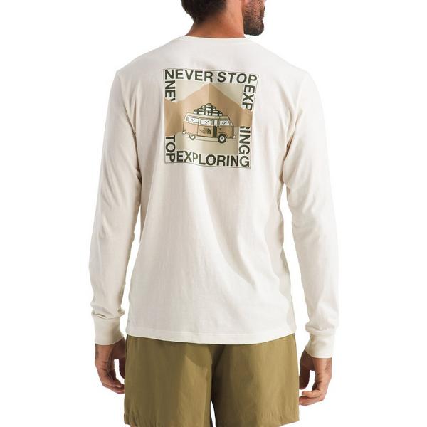 Men's The North Face Escape Long Sleeve T-Shirt XLarge White Dune