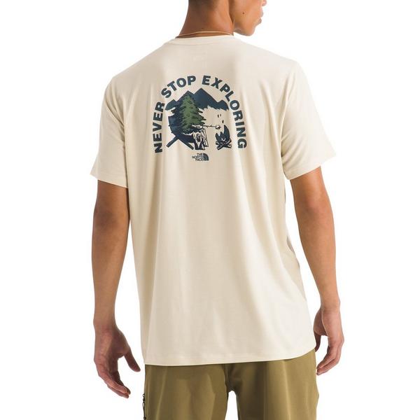 Men's The North Face Adventure Campfire T-Shirt Medium Stone