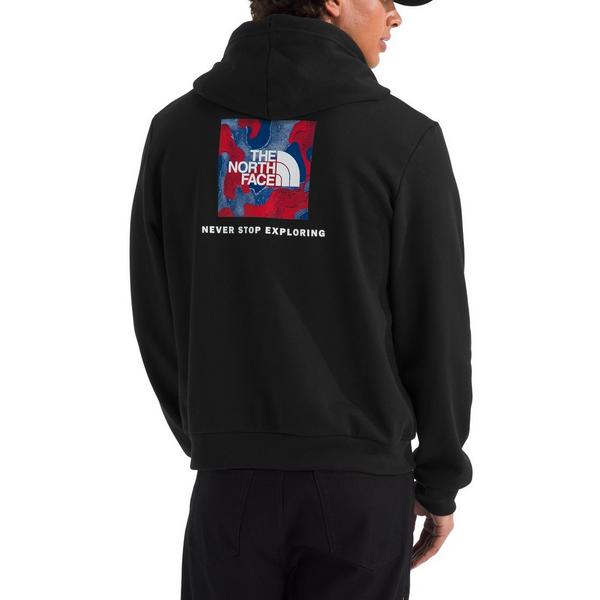 Men's The North Face Red White Blue Hoodie 2XLarge Black