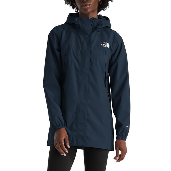 Women's The North Face Antora Long Rain Jacket Small Summit Navy