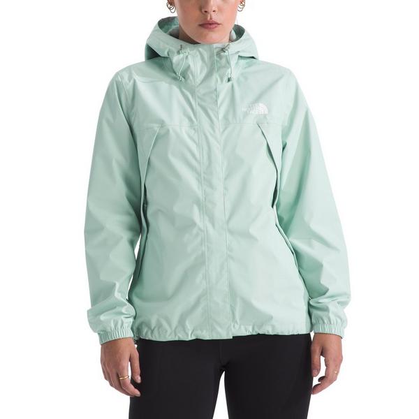 Women's The North Face Antora Long Rain Jacket Small Opal Frost