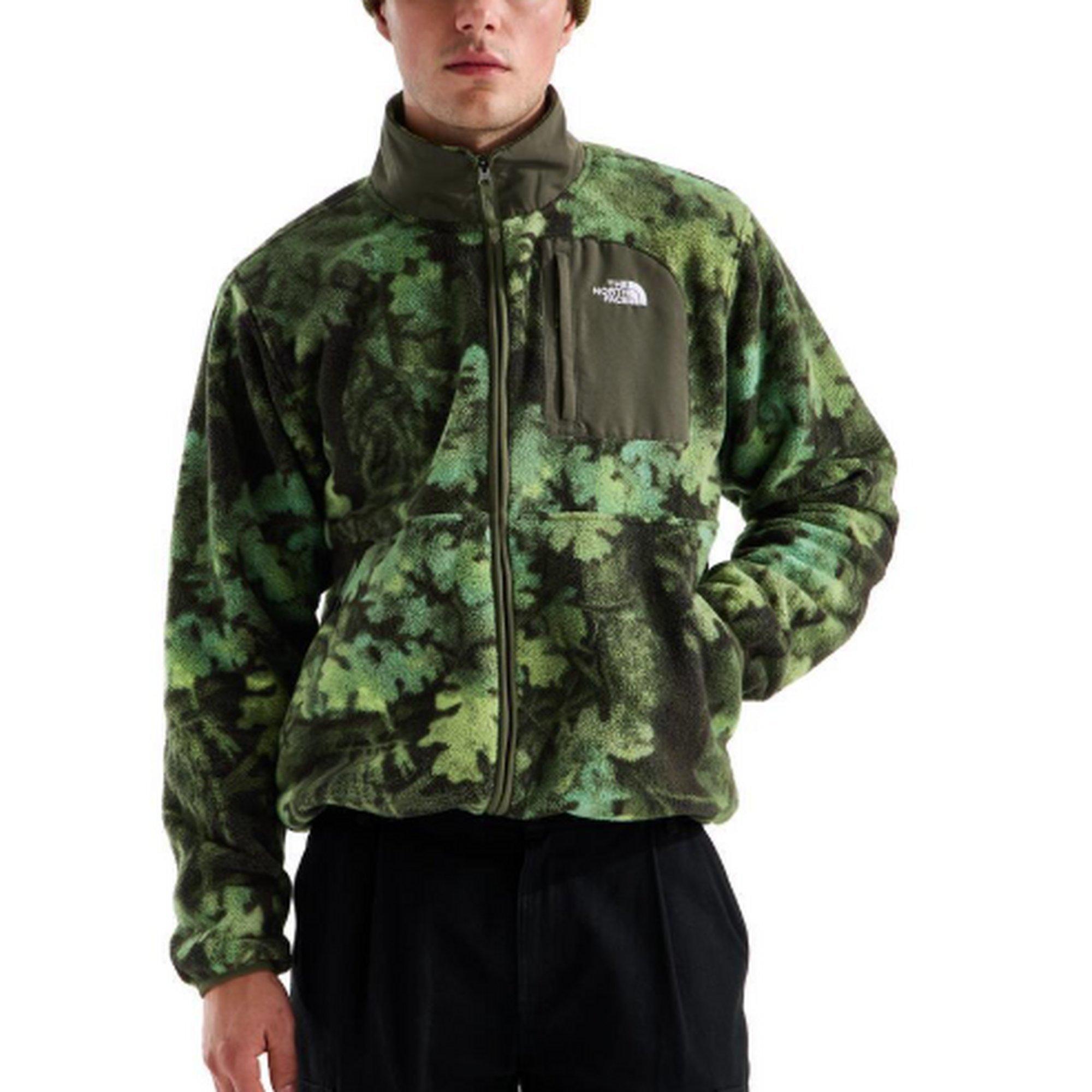 The North Face Men’s Yumiori Off Peak Full Zip Fleece Jacket—print (Size: Large): New Taupe Green / Yosemite Oak Print
