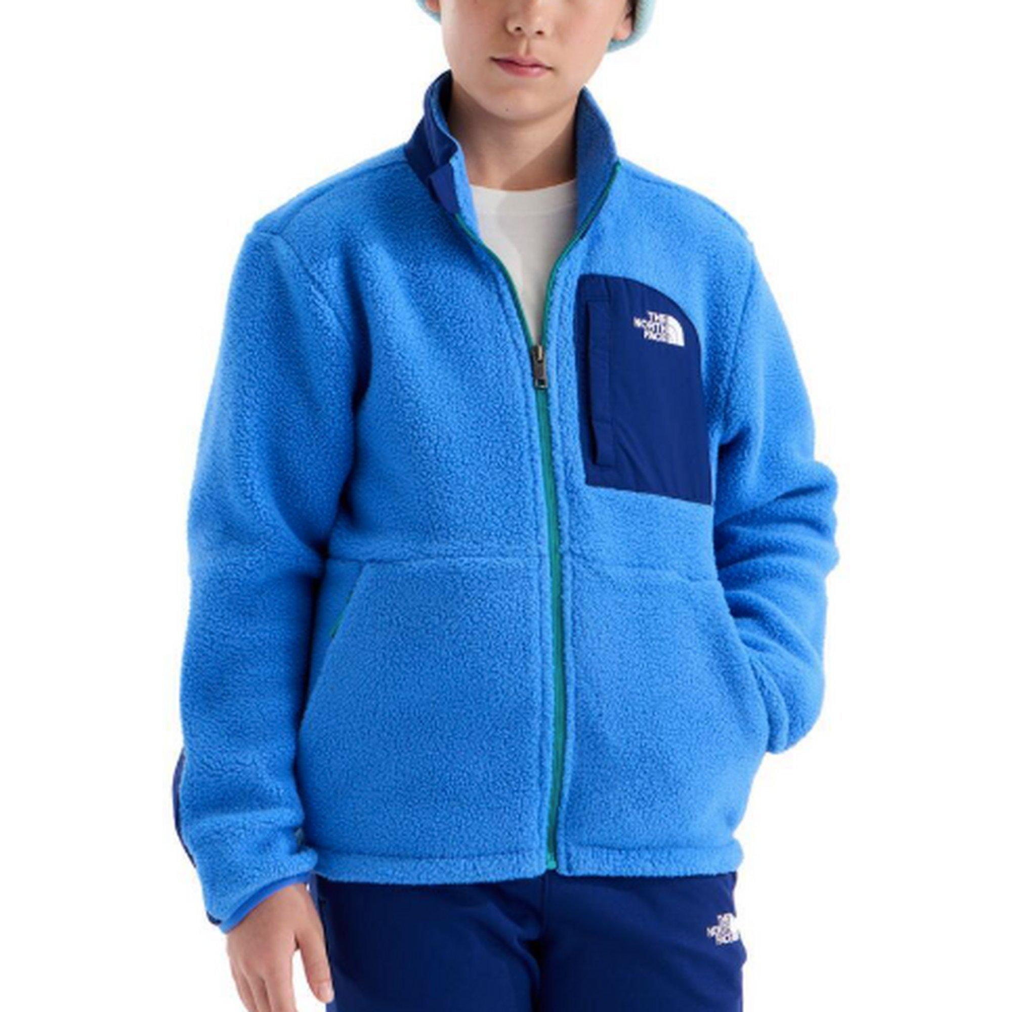 The North Face Boys’ Yumiori Off-Peak Full Zip Fleece Jacket (Kids Size: XS (6)): Active Blue/Bold Blue