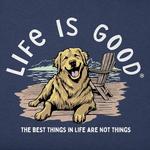 Women's Life is Good Best Things Golden Dock T-Shirt - Thumbnail 2 of 2