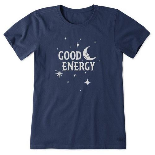 Women's Life is Good Wordsmith Good Energy Moon & Stars T-Shirt - Primary Image