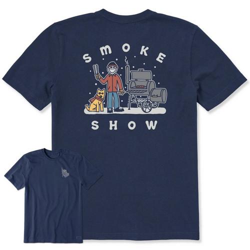 Men's Life is Good Snowy Smoke Show Jack&Rocket T-Shirt - Primary Image