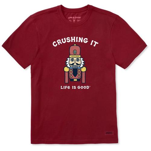 Men's Life is Good Crushing It Nutcracker T-Shirt - Primary Image