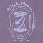 Women's Life is Good Stitch, Please Long Sleeve V-Neck Shirt - Thumbnail 2 of 2