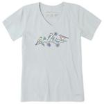 Women's Life is Good Three Birds V-Neck T-Shirt - Thumbnail 1 of 2