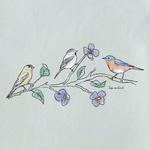 Women's Life is Good Three Birds V-Neck T-Shirt - Thumbnail 2 of 2