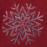 Women's Life is Good Sparkle Snowflake Long Sleeve V-Neck Shirt - Thumbnail 2 of 2