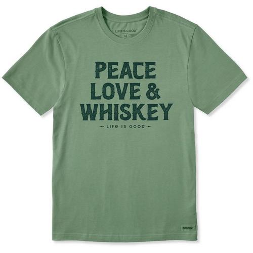Men's Life is Good Wordsmith Whiskey T-Shirt - Primary Image