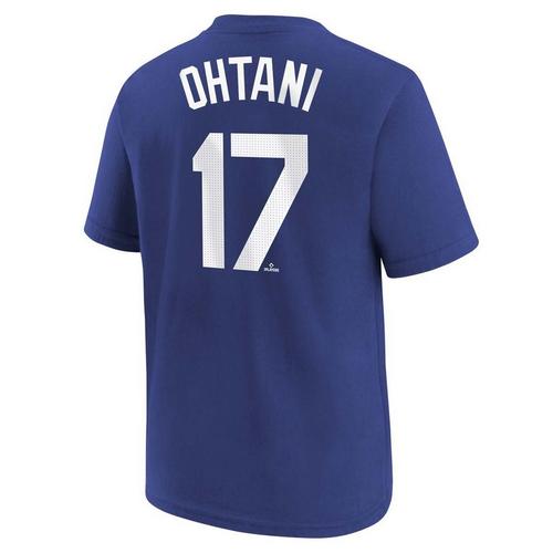 Nike Kids' Los Angeles Dodgers Shohei Ohtani #17 Home Name & Number T-Shirt - Primary Image