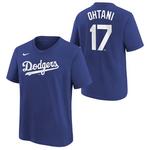 Nike Kids' Los Angeles Dodgers Shohei Ohtani #17 Home Name & Number T-Shirt - Thumbnail 3 of 3