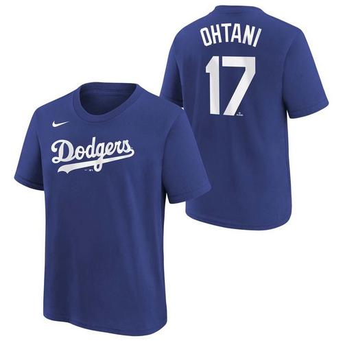 Nike Kids' Los Angeles Dodgers Shohei Ohtani #17 Home Name & Number T-Shirt - Primary Image