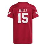 adidas Kids' Nebraska Cornhuskers Dylan Raiola #15 Replica Football Jersey - Thumbnail 1 of 2