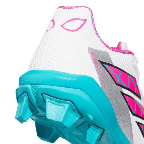 adidas Kids' Marvel Adizero Impact 2.0 MD Ghost Spider Softball Cleats, Size 4, White/Pink