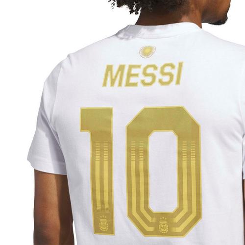 adidas Argentina Lionel Messi #10 Name & Number T-Shirt - Primary Image